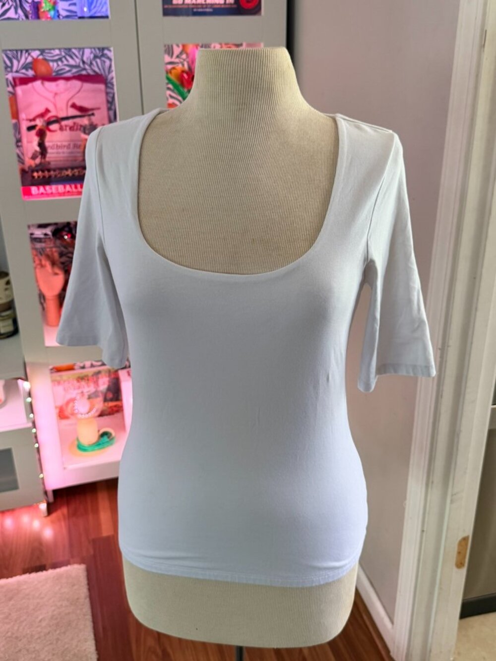 Old Navy Tall White 3/4 sleeve